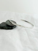 Load image into Gallery viewer, Hammered Sterling Silver 4mm Bangle
