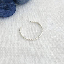 Load image into Gallery viewer, Twisted Silver Toe Ring