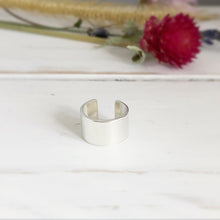 Load image into Gallery viewer, Statement Wide Silver Ear Cuff