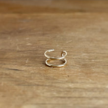 Load image into Gallery viewer, Dainty Double Gold Filled Ear Cuff