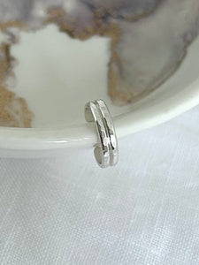 Double Band Ear Cuff Sterling Silver