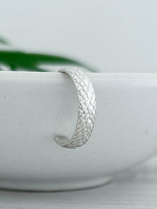 Snakeskin toe ring Sterling silver 