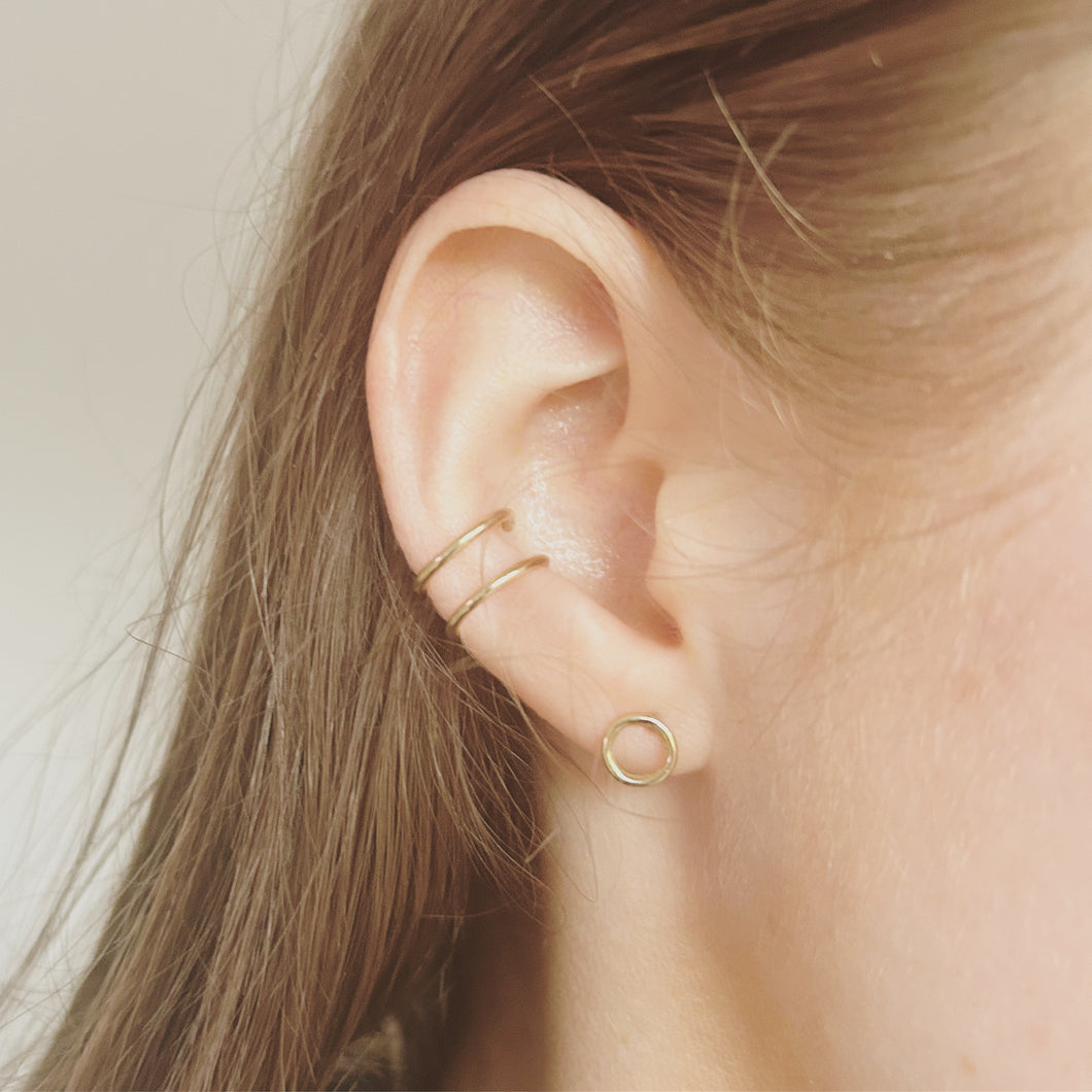 Dainty Double Gold Filled Ear Cuff