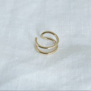 Dainty Double Gold Filled Ear Cuff