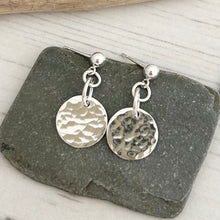 Load image into Gallery viewer, Hammered Disc Earrings