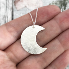 Load image into Gallery viewer, Large Crescent Moon Necklace