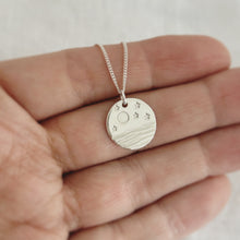 Load image into Gallery viewer, Full Moon, Sea and Stars Necklace