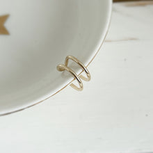 Load image into Gallery viewer, Dainty Double Gold Filled Ear Cuff