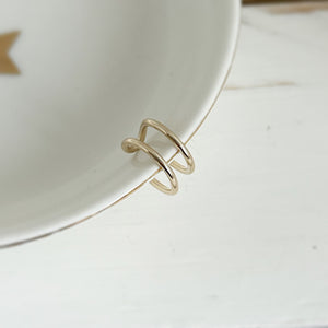 Dainty Double Gold Filled Ear Cuff