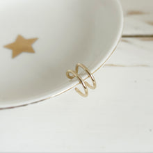 Load image into Gallery viewer, Dainty Double Gold Filled Ear Cuff