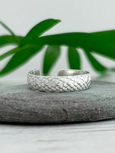 Snakeskin Toe Ring Sterling Silver 