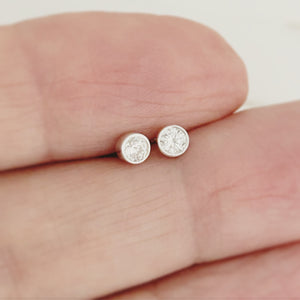 Crystal Silver Studs