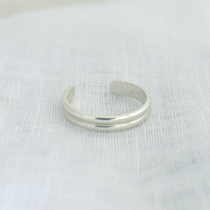 Double Band Sterling Silver Toe Ring