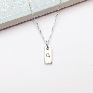 Tiny Initial Pendant Necklace