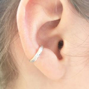 Chunky Ear Cuff Sterling Silver