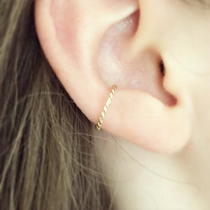 Twisted Gold Filled Ear Cuff