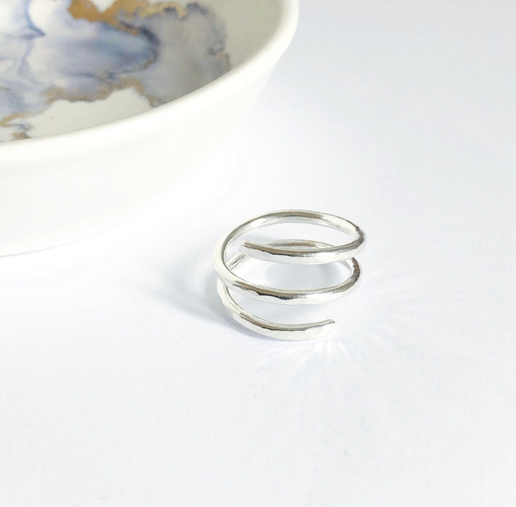 Spiral Wrap Ring Sterling Silver