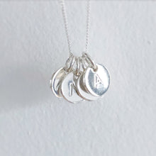 Load image into Gallery viewer, Tiny Initial Disc Necklace