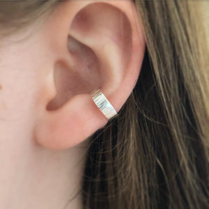 Wide Ear Cuff Sterling Silver