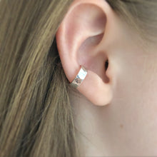 Load image into Gallery viewer, Wide Ear Cuff Sterling Silver