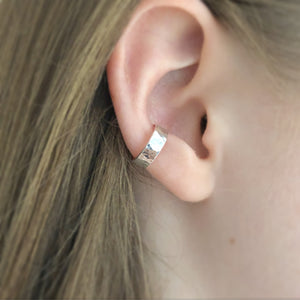 Wide Ear Cuff Sterling Silver