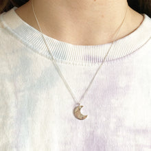 Load image into Gallery viewer, Crescent Moon with Star Necklace