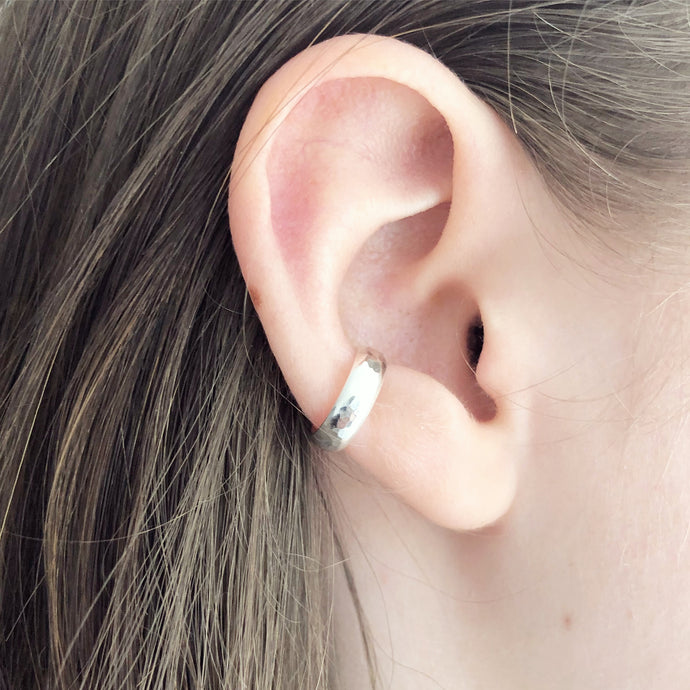 Statement Sterling Silver Ear Cuff