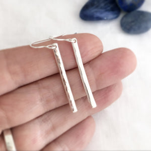 Hammered Pendant Earrings