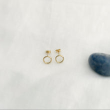 Load image into Gallery viewer, Dainty Gold Filled Open Circle Earrings