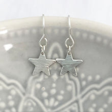 Load image into Gallery viewer, Textured Star Earrings