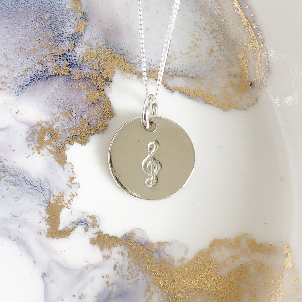 Treble Clef Necklace