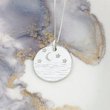 Load image into Gallery viewer, Sea, Stars and Moon Necklace