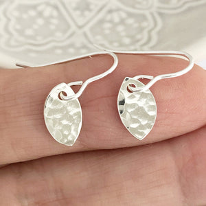 Hammered Drop Earrings