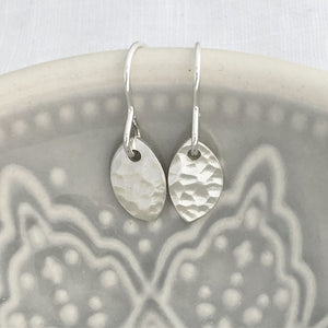 Hammered Drop Earrings