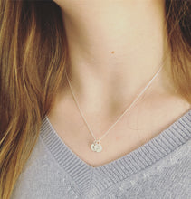 Load image into Gallery viewer, Tiny Initial Disc Necklace