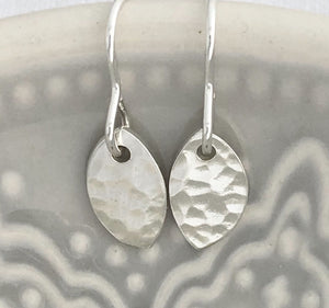 Hammered Drop Earrings