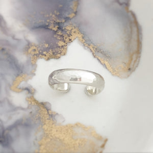 Hammered Silver Toe Ring