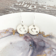 Load image into Gallery viewer, Stars and Crescent Moon Earrings