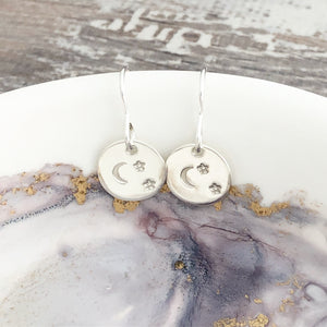 Stars and Crescent Moon Earrings