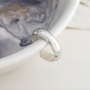 Hammered Silver Toe Ring