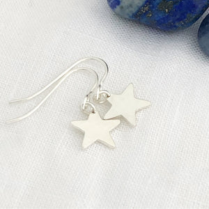 Hammered Star Earrings