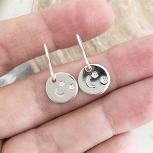 Stars and Crescent Moon Earrings