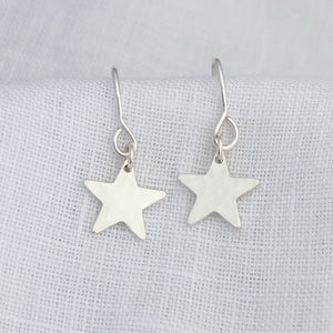 Hammered Star Earrings