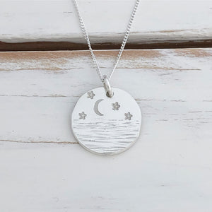 Sea, Stars and Moon Necklace