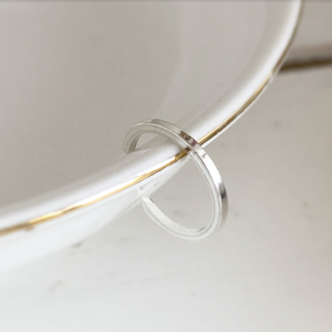 Dainty Minimalist Silver Ear Cuff